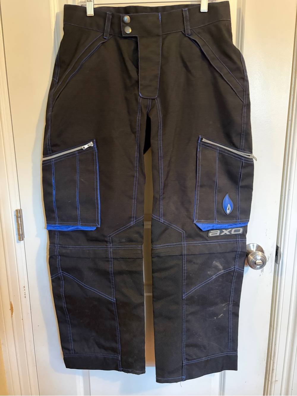 Men's Black Axo Motocross Cargo Pants/shorts